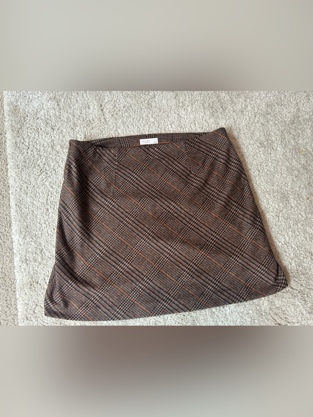 LC Lauren Conrad Brown Plaid Women's Skirt - Classic A-Line